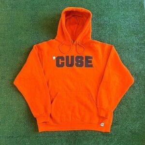 Vintage Russel Athletic Syracuse University Cuse Spell Out Hoodie